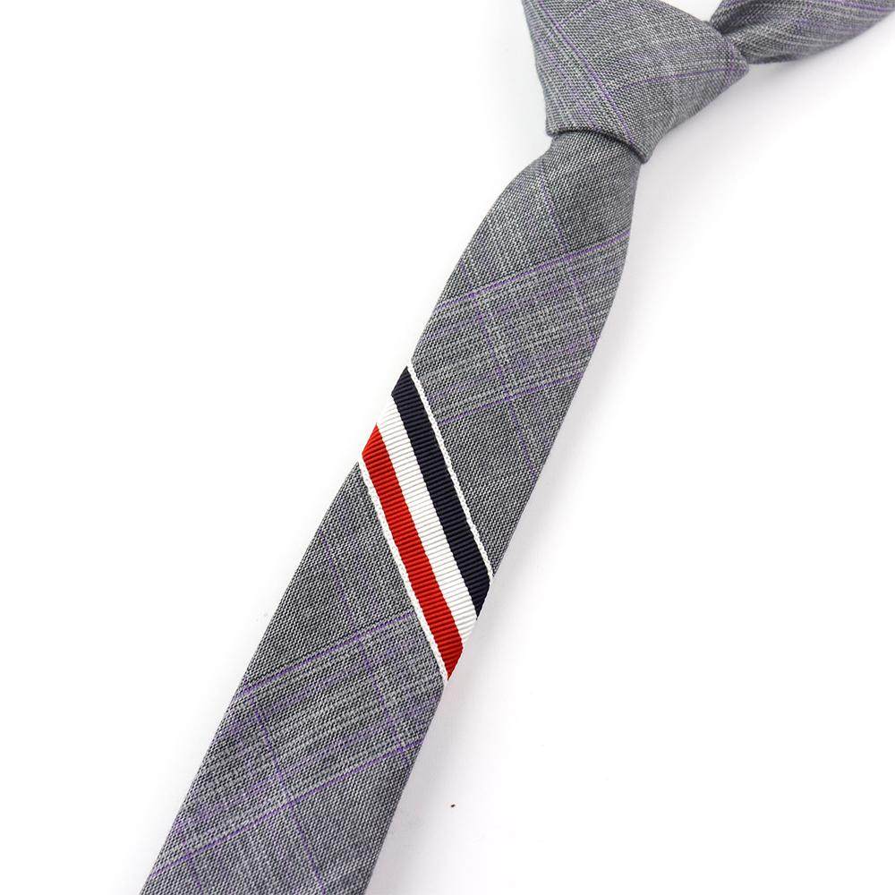韩版TB三色条5CM英伦灰色羊毛领带男士正装商务窄版手打DK潮领结,淘宝优惠券,粉丝福利购,淘宝优惠卷