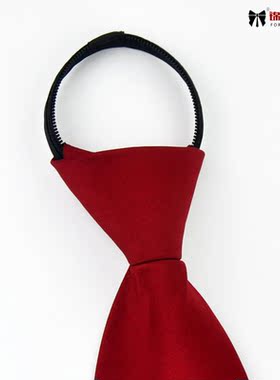 包邮女士纯色简易工作服定做领带