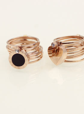 网红伸缩抖音同款魔戒钛钢手镯