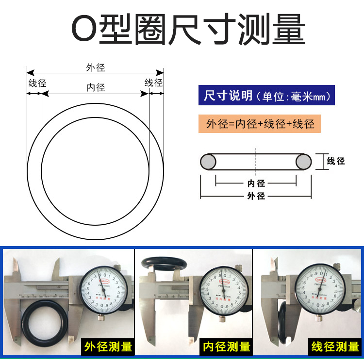 厂家现货定做优质丁腈氟橡胶O型圈密封圈 耐高温防水硅橡胶密封圈 - 图3