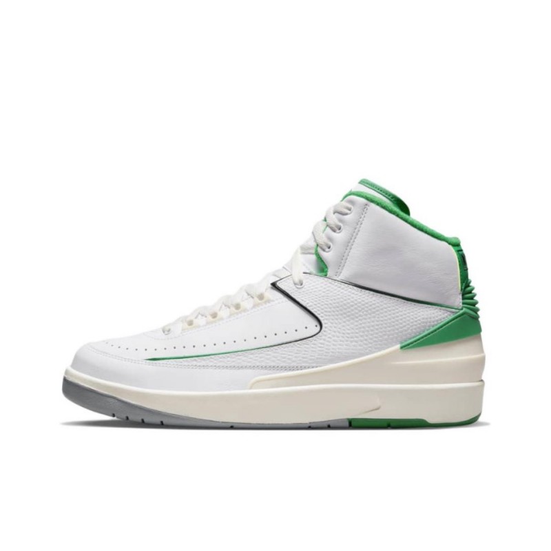Air Jordan 2 AJ2男子白绿高帮百搭复古休闲运动篮球鞋DR8884-103 - 图3