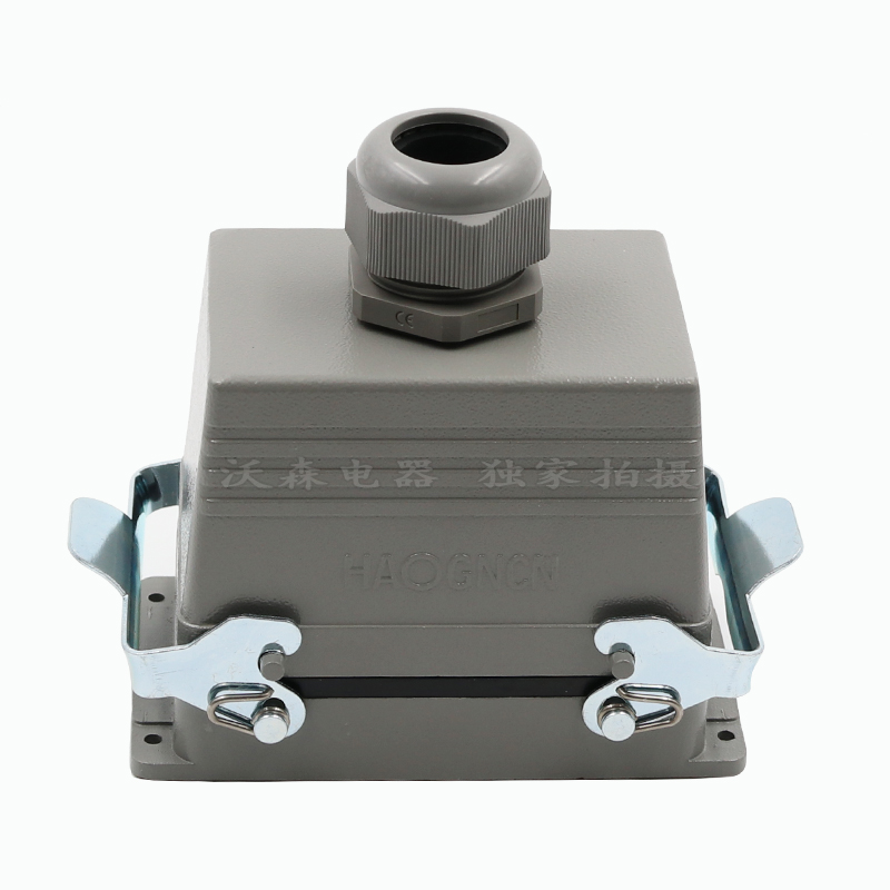 重载连接器HE矩形6针10P16芯24芯48芯大电流防水工业航空插头插座 - 图3