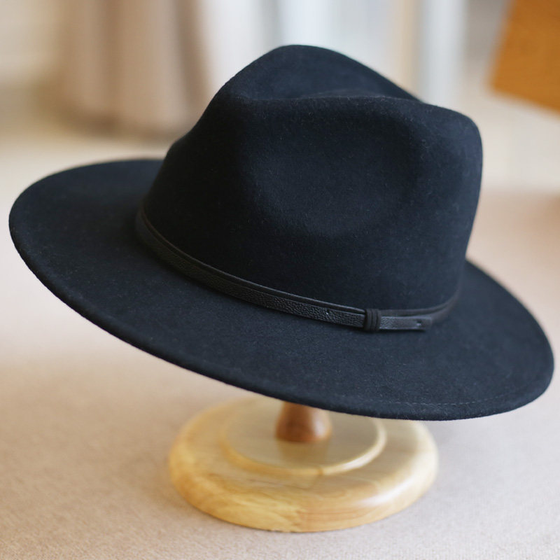 纯色爵士帽纯色礼帽女英伦风复古羊毛帽毛呢帽毡帽出游逛街短檐潮,淘宝优惠券,粉丝福利购,淘宝优惠卷