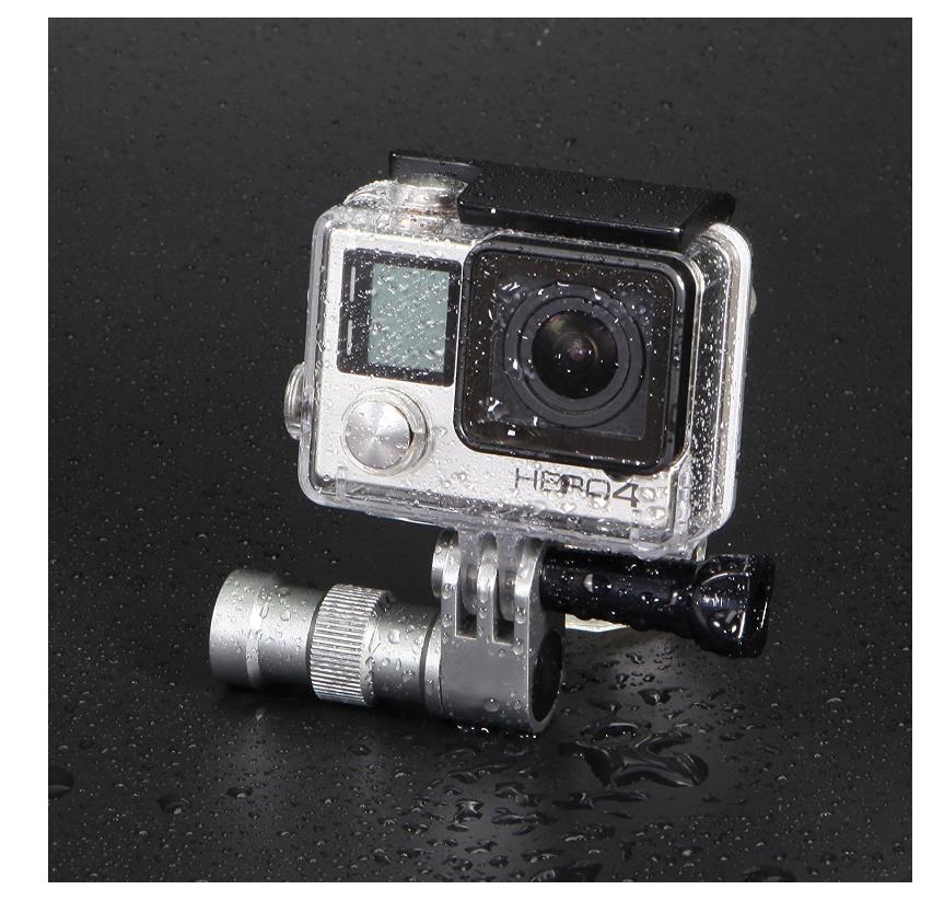 GoPro 自行车轮轴固定支架 单车轮子适用 运动相机山狗小蚁支架 - 图1