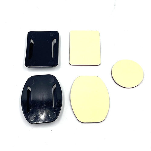 Gopro大疆山狗运动相机配件弧面平面底座 基座头盔固定底座3M胶贴 - 图1