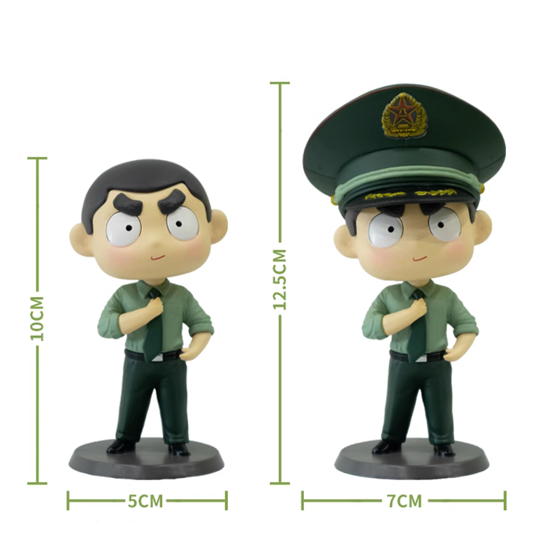 大杨漫画军旅手办卤蛋三代常服公仔摆件兵哥哥礼物创意桌面装饰品