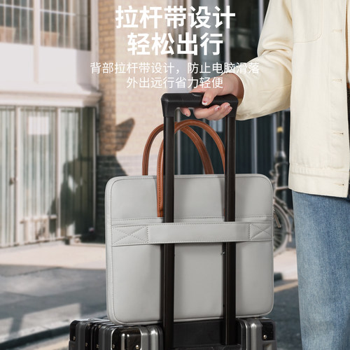 电脑包14寸适用华为笔记本matebook手提d16男matebookd女gt15.6联想小新thinkpad13苹果MacBook内胆包pro轻便 - 图3