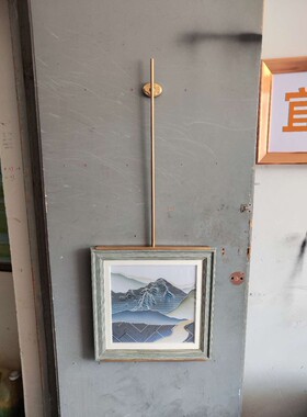 新中式床头不锈钢架子吊杆挂画定制定做手工加工不接受急单