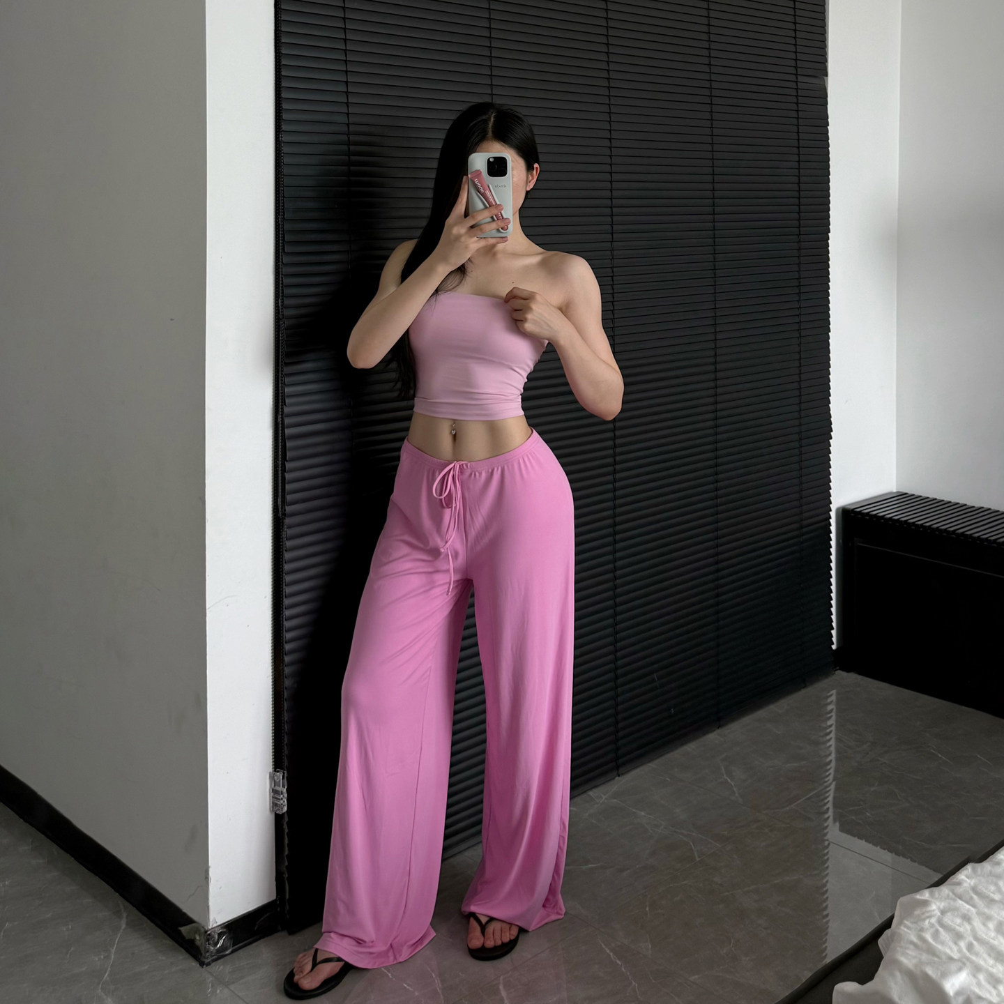 巨舒服运动长裤垂感健身瑜伽裤凉感宽松抽绳直筒阔腿糯米裤夏季,淘宝优惠券,粉丝福利购,淘宝优惠卷