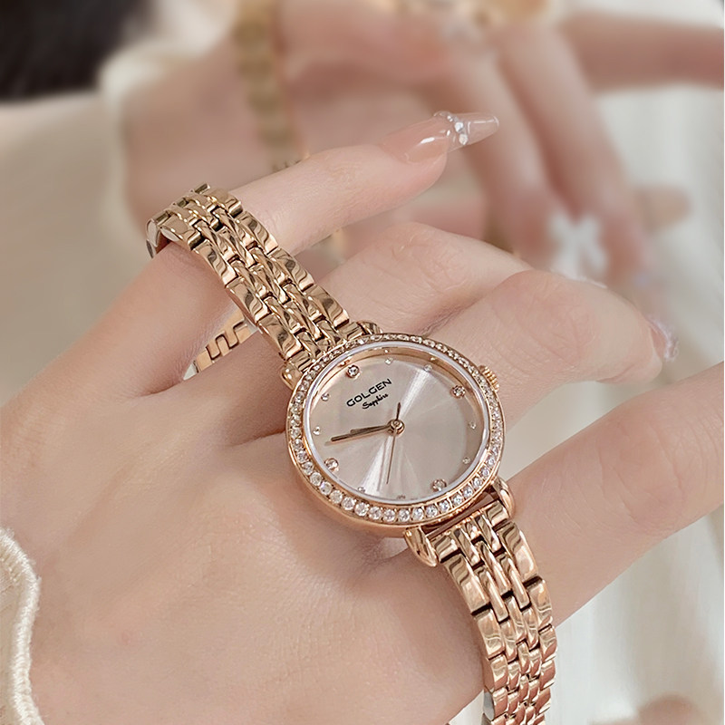 golgen古尊女小天鹅简约时尚石英表 GOLGEN古尊手表国产腕表