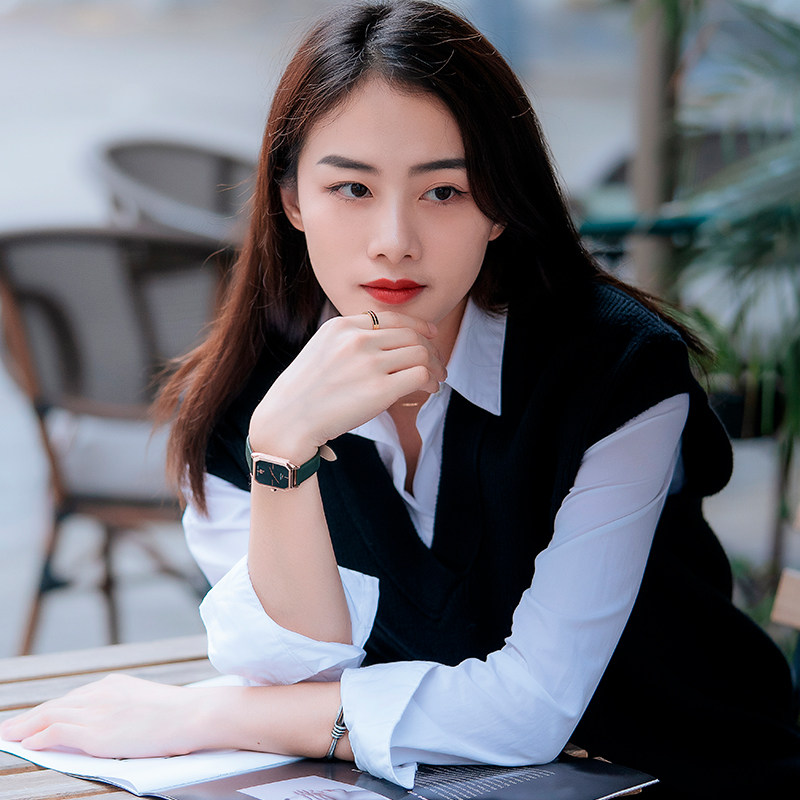 golgen古尊新品复古气质方形小绿表 GOLGEN古尊手表国产腕表