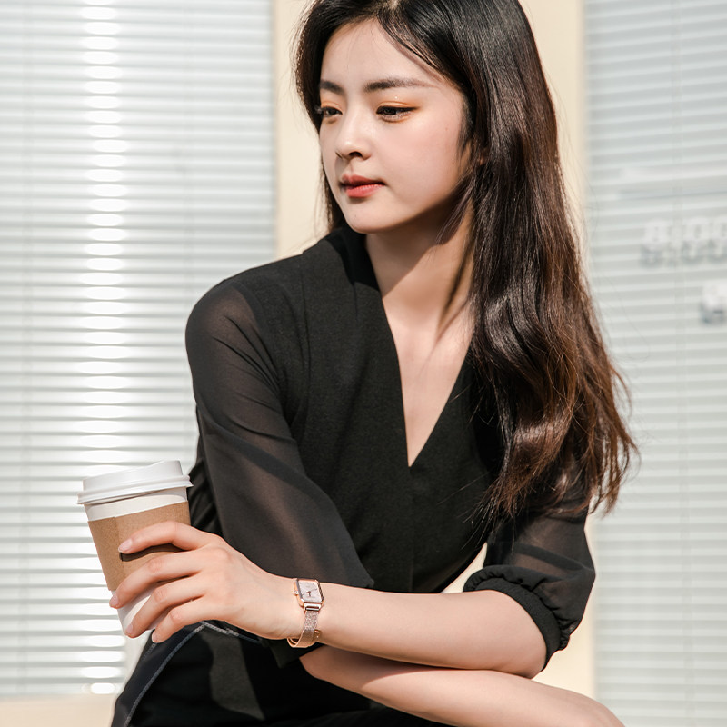 golgen古尊新品女简约气质小方表 GOLGEN古尊手表国产腕表