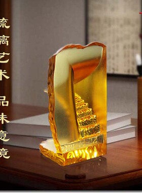 琉璃摆件商务送客户手工艺品定制