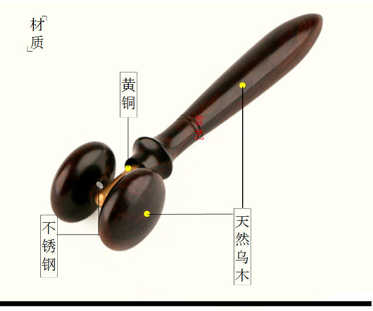 乌木手指按摩器 古法面部按摩器 点穴位棒,淘宝优惠券,粉丝福利购,淘宝优惠卷