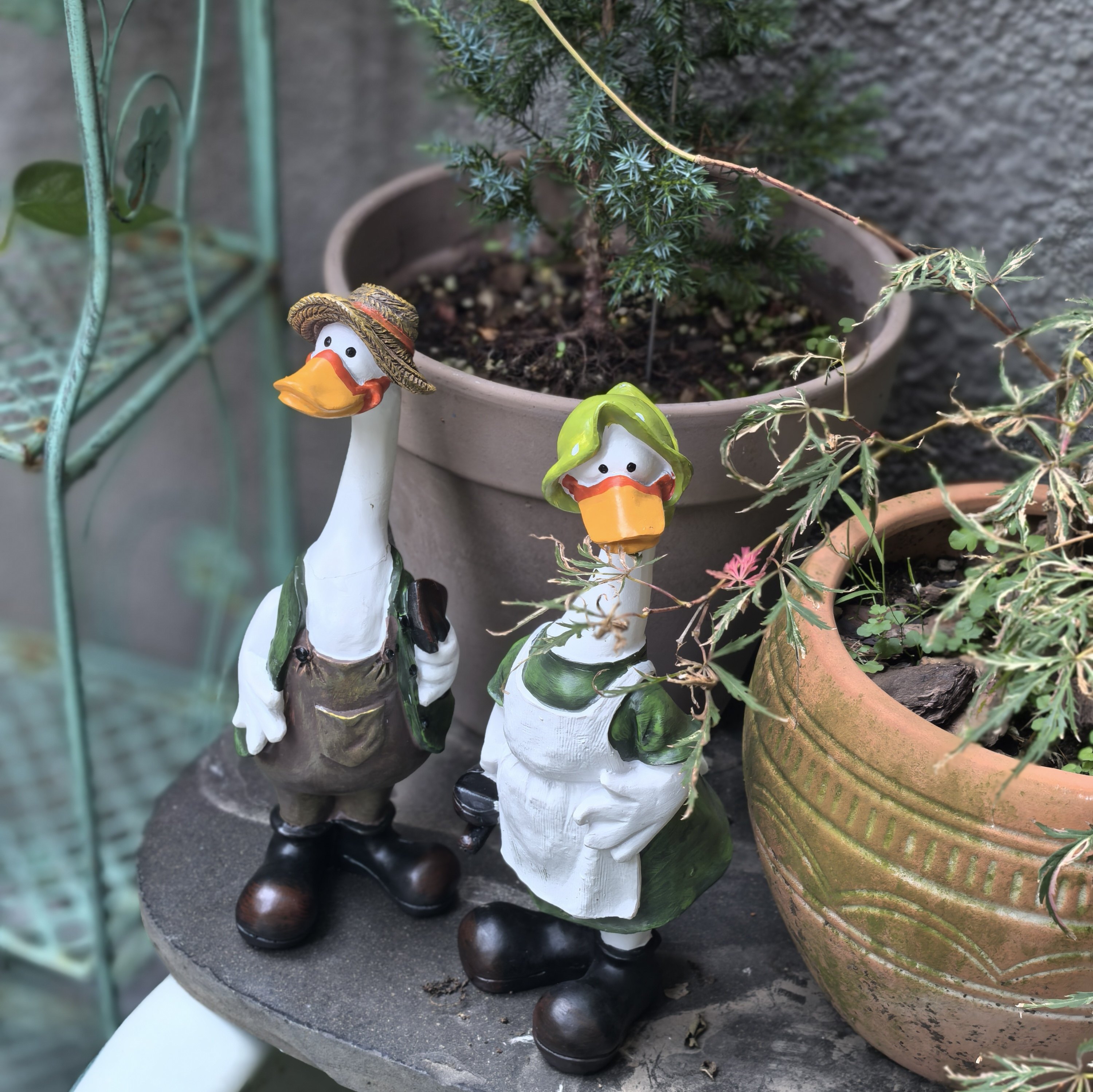 仿真鸭子户外花园鸭爸爸鸭妈妈庭院树脂造景装饰摆件花园装饰摆件,淘宝优惠券,粉丝福利购,淘宝优惠卷