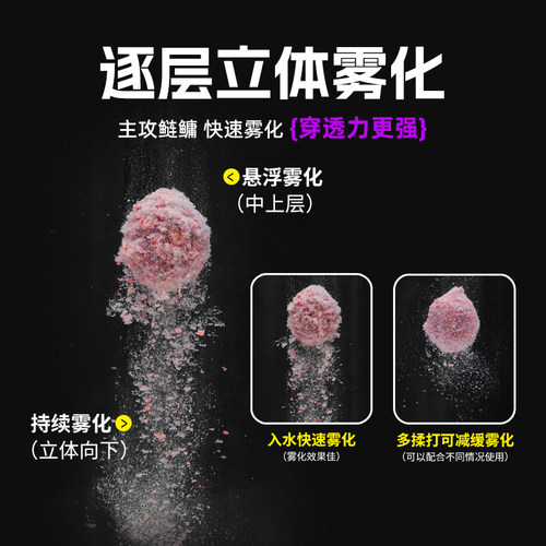 钓鱼王特雾鲢二代精版鲢鳙饵料浮钓鲢鱼大头花鲢白鲢黑坑野钓鱼饵 - 图3