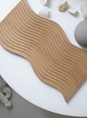 几何榉木厨房民宿软装摆件