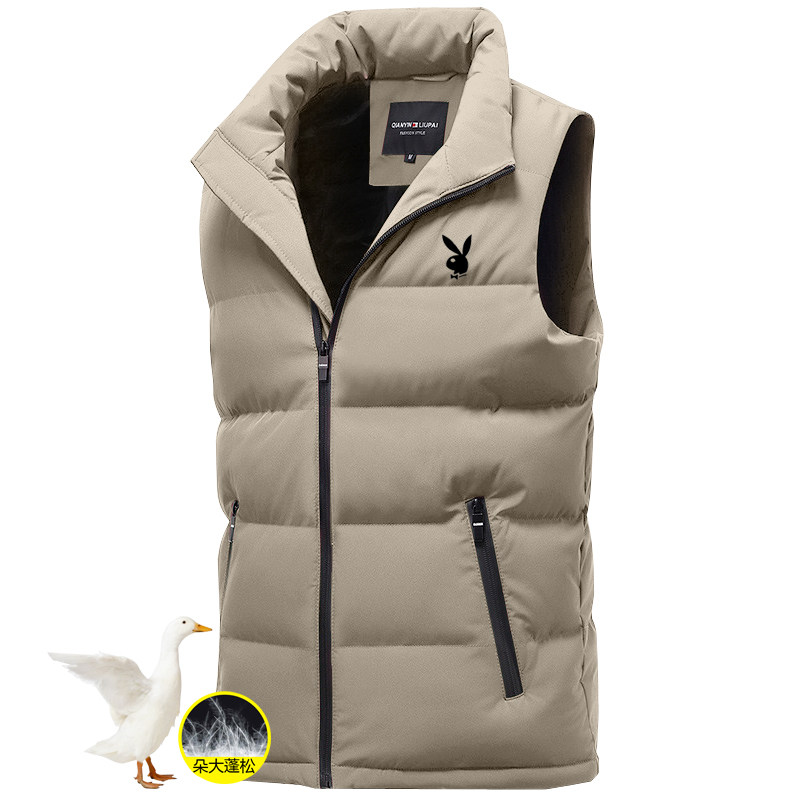 秋冬季潮牌羽绒棉马甲男士新款加厚保暖背心棉服外套立领马夹男,淘宝优惠券,粉丝福利购,淘宝优惠卷