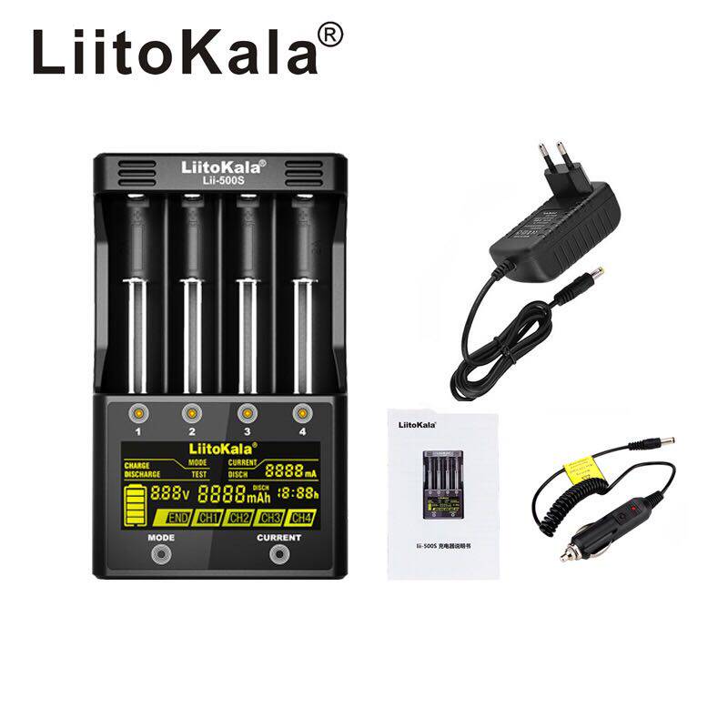 liitokala lii-500S 5号/7号18650/26650充电器容量检测0V激活 - 图1