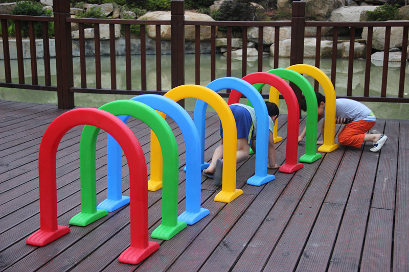 游戏跨栏幼儿园体育用品感统训练器材儿童运动塑料钻圈钻洞玩具 - 图1