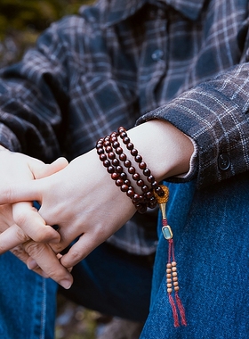 卡杰格朵小叶紫檀原创设计佛珠