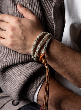 【犷琢系列】卡杰格朵藏式驼骨佛珠手串牦牛骨手链骨珠盘玩108颗