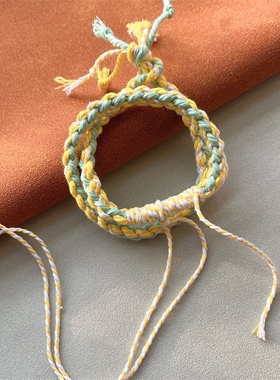 民族风山鬼花钱手链藏式唐卡手工编织手绳中古风手串文艺个性配饰