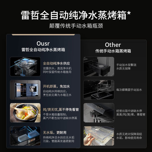 Reg雷哲嵌入式蒸烤箱家用电蒸箱大容量智能独立温控微蒸烤一体机 - 图1