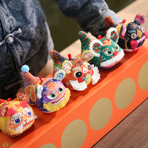 Natural ostomy Five tiger Linmento Tiger doll gift box for blessing pendant traditional newborns Joe relocating birthday present