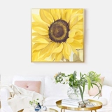 Бриллиантовая живопись 2022 Новый ресторан в гостиной xiao Qingxin подсолнечник с бриллиантовой пастой с помощью рамки с бриллиантовой вышивкой