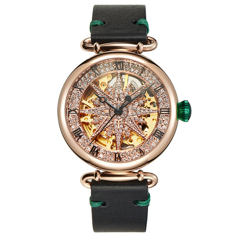 davena蒂玮娜女士2021年新款机械表 davena童凯国产腕表