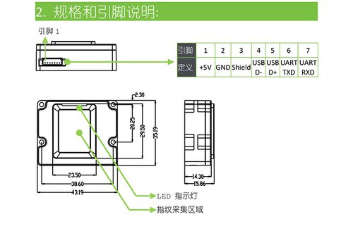熵基Live20M指纹仪模组 Live10R Live20R指纹仪鸿达滚动式指纹仪 - 图0