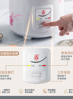 三角牌多功能有钛老式家用电饭锅