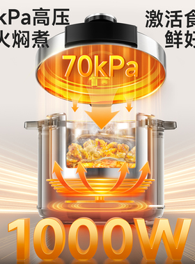 三角牌316不锈钢电压力锅多功能