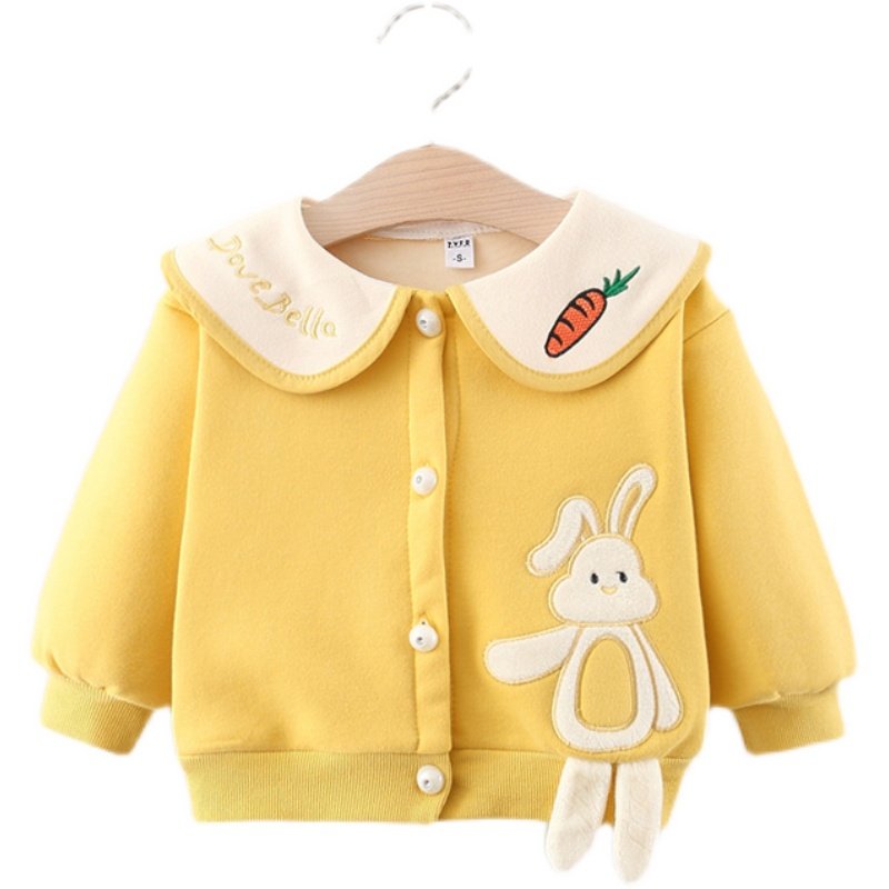 女宝宝秋冬季套装加绒女童3岁加厚外套两件套婴幼儿6个月韩版秋装,淘宝优惠券,粉丝福利购,淘宝优惠卷