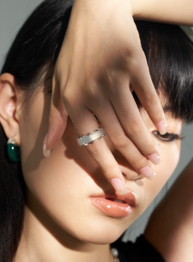 豆豆同款天然玛瑙新中式故宫戒指