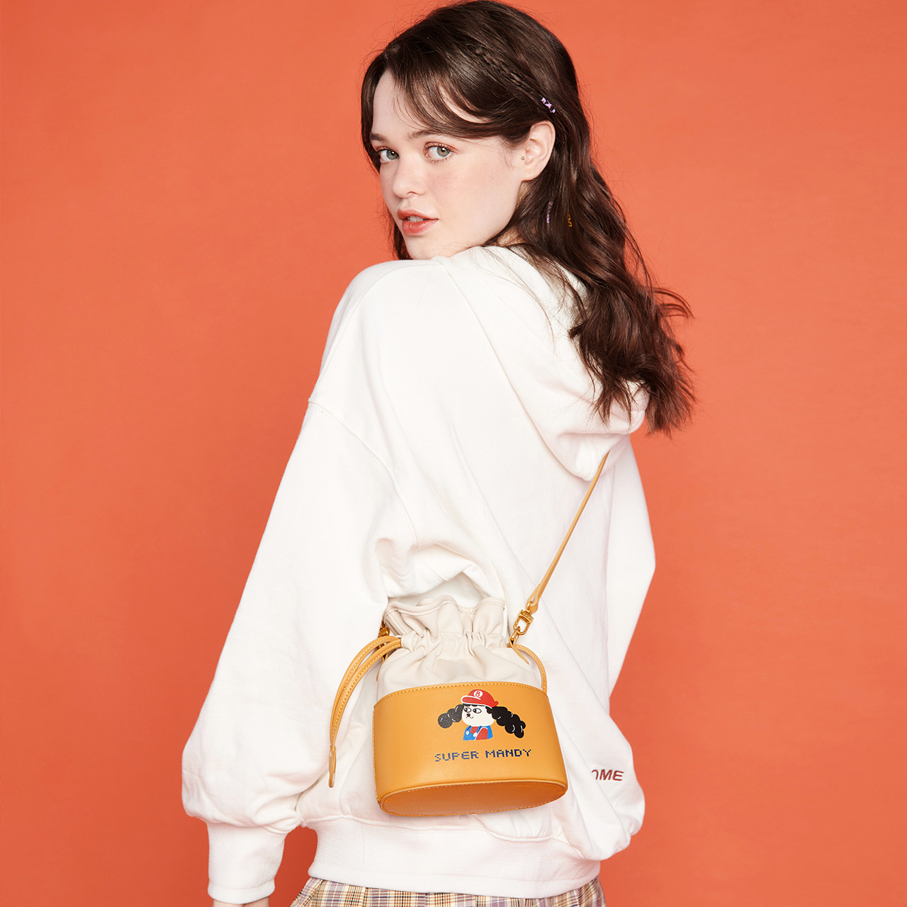 不莱玫韩版学生2020新款手提斜挎包 不莱玫女士包袋