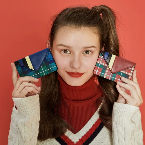 Сумка через плечо, ультратонкий кошелек, милый маленький картхолдер