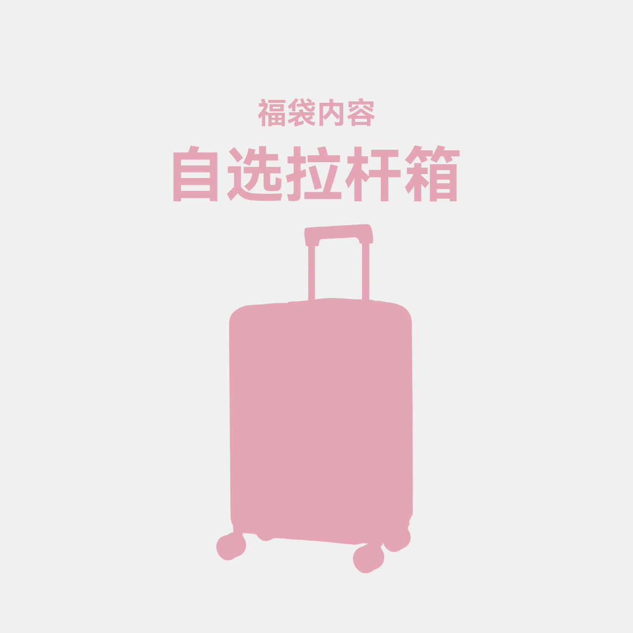 【特惠福袋】不莱玫女小型男登机箱子 不莱玫旅行箱