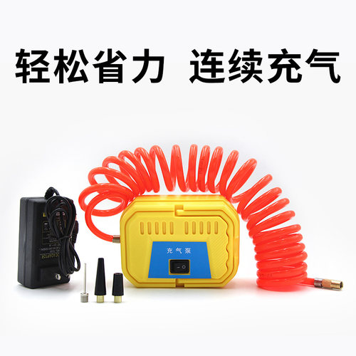 气柱袋充气电动充气泵气泡柱手推打气筒气球玩具游泳圈充气筒多用 - 图2