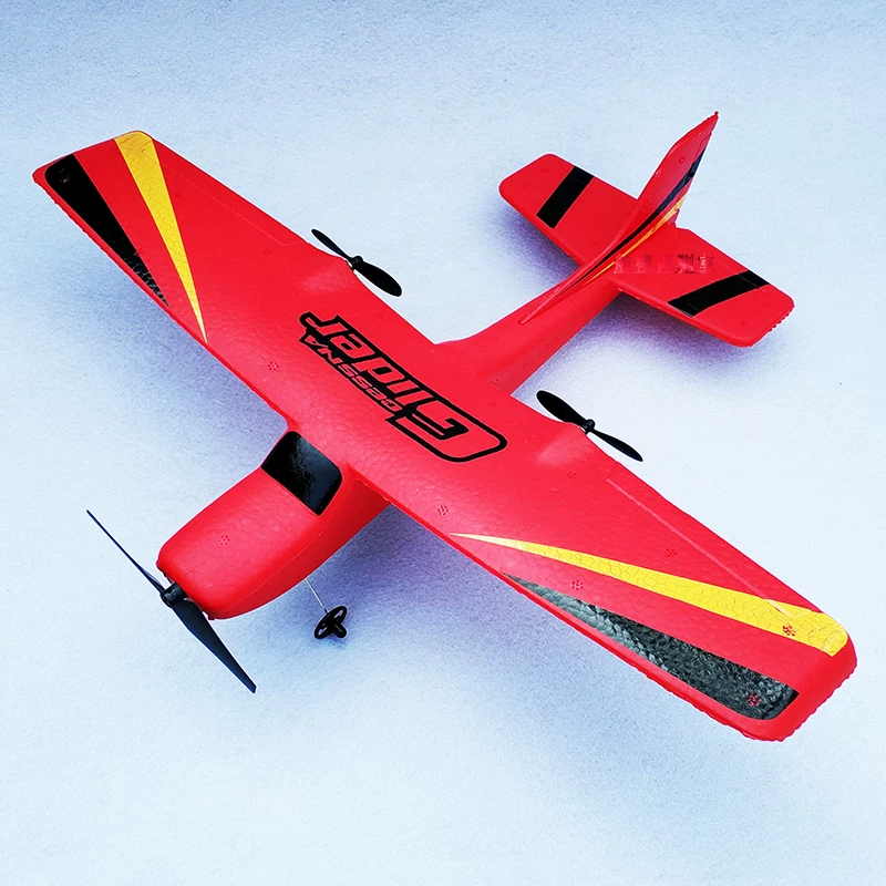 Glider with fixed wing, toy, shatterproof airliner, airplane for beginners, remote control