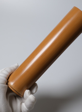 山宁竹舍 清水竹器 清字落款件 精品玉竹花插竹筒文房摆件