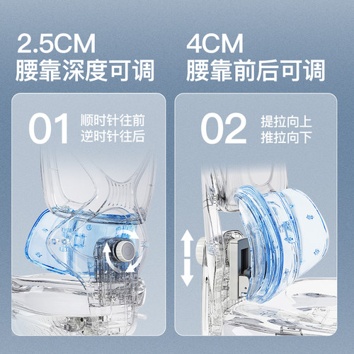 人体工学椅子护腰电脑椅家用舒适久坐可躺办公室靠背座椅电竞椅子 - 图0