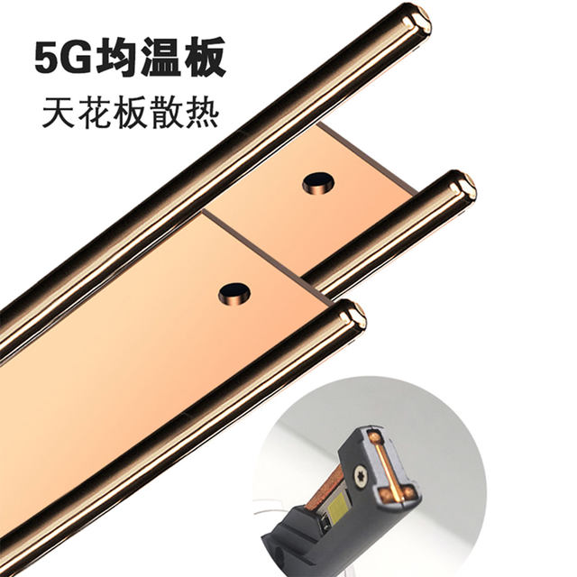 Three copper tube 180W laser led headlight warm white light