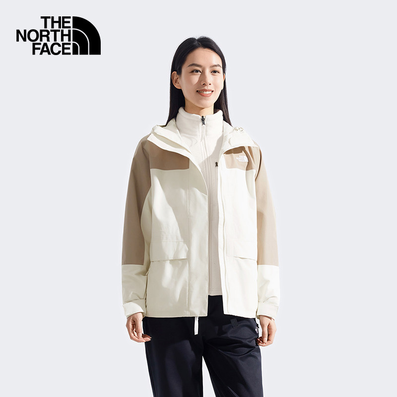 北面三合一冲锋衣女25秋冬新款户外防泼溅防风硬壳登山服外套8ED0 - 图3