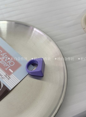 ins风银色高颜值亚克力戒指