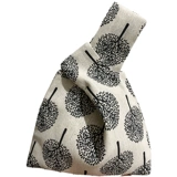 Сумка на запястье, японская сумка через плечо, ретро маленький мобильный телефон, кошелек, из хлопка и льна