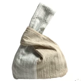 Сумка на запястье, сумка через плечо, льняная сумка для отдыха, французский стиль