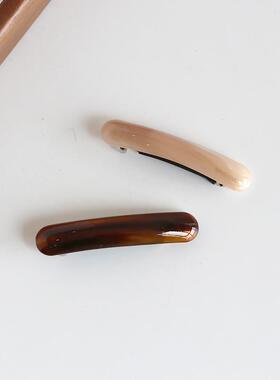 高级感醋酸长方一字夹发卡女后脑勺弹簧夹子头饰气质简约盘发发夹