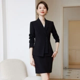 诗璐雅 Демисезонный пиджак классического кроя, классический костюм, дизайнерский комплект, тренд сезона, облегающий крой